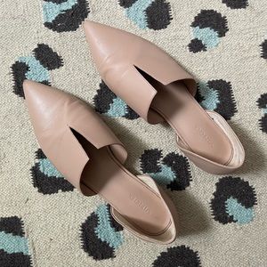 Vince pointed leather flats